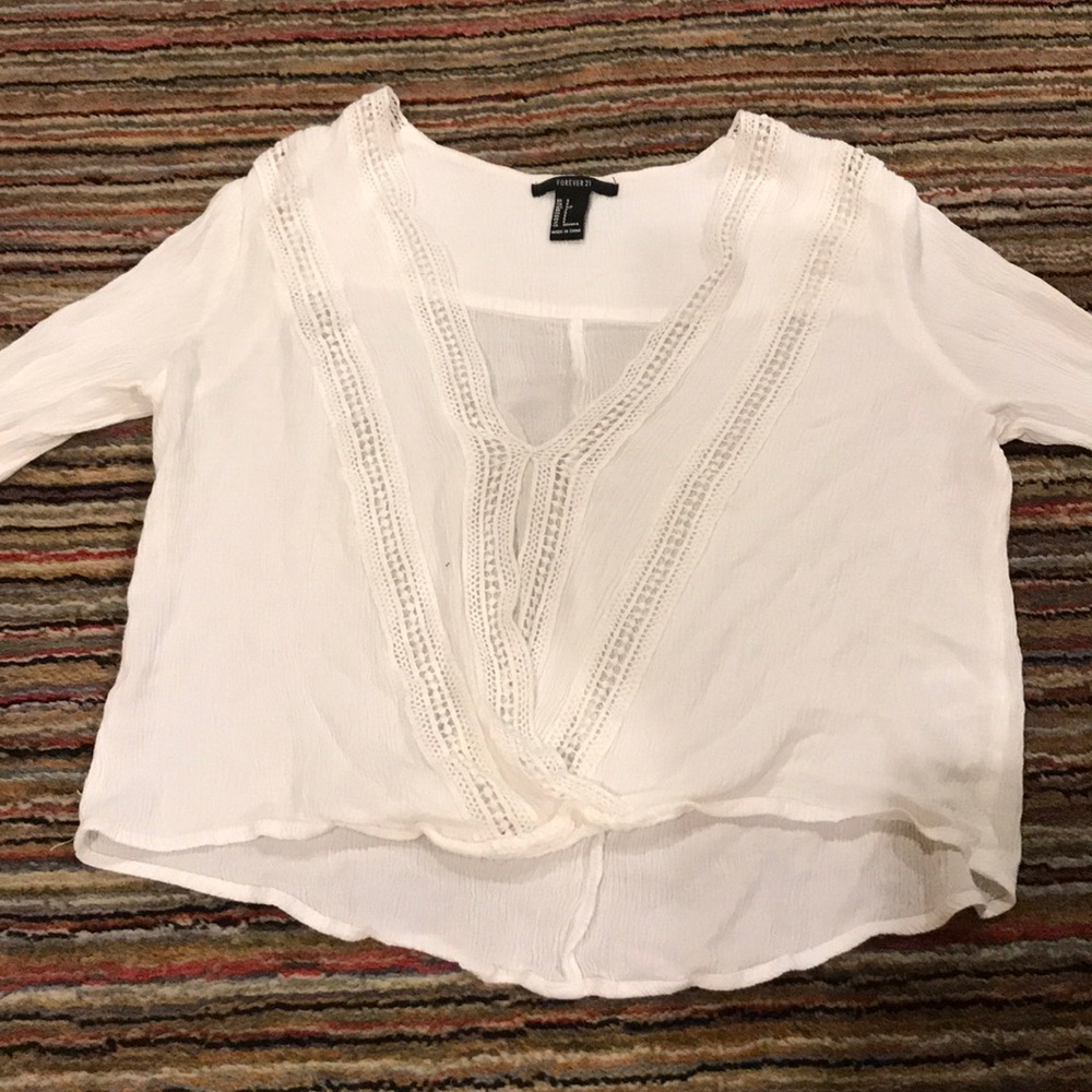 F21 lace blouse